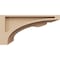 Ekena Millwork 5"W x 10"D x 5"H Wide Viola Rough Cedar Woodgrain TimberThane Corbel, Primed Tan CORUR05X10X05VIORCPR - alternate 3